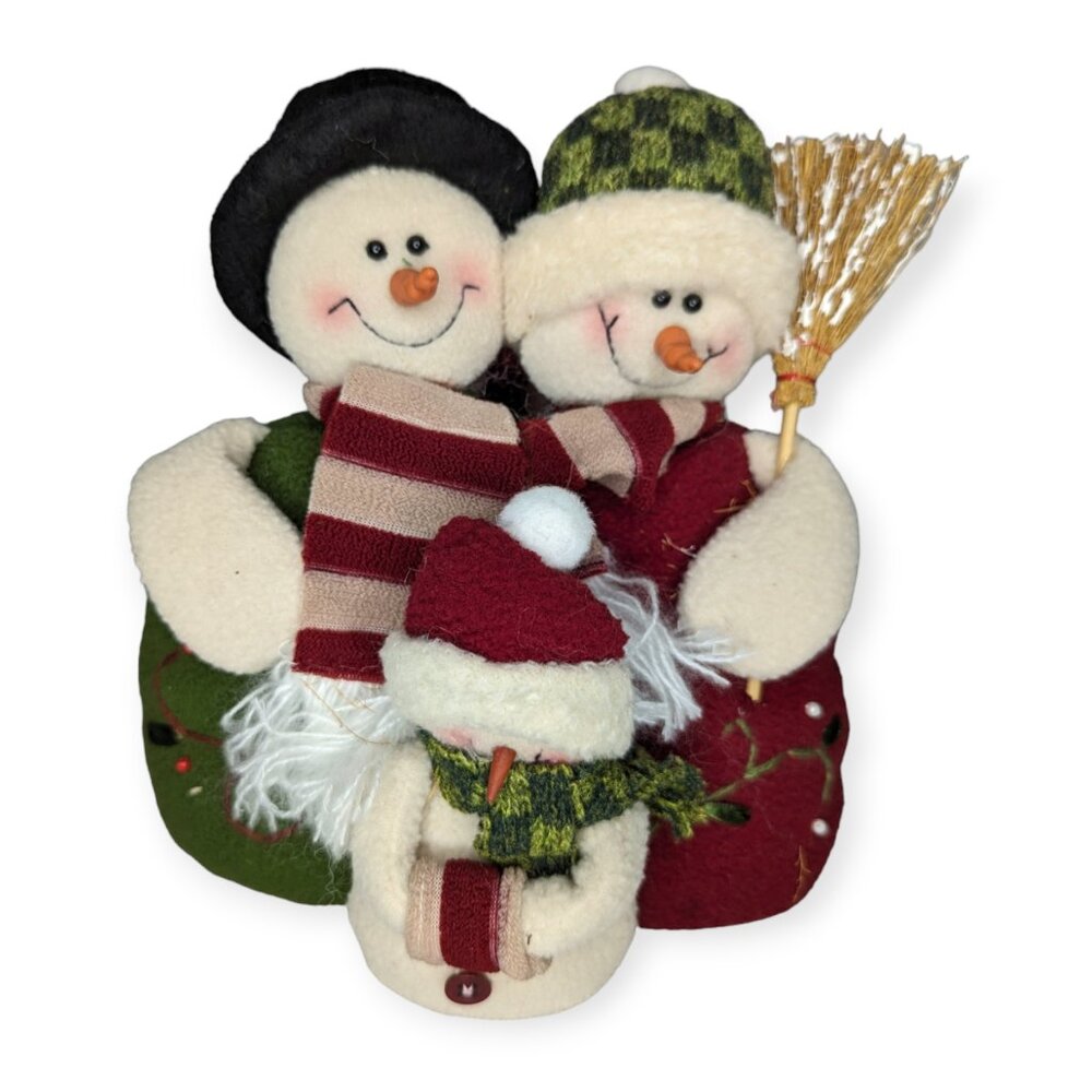 Snowman Plush Family Weighted Felt